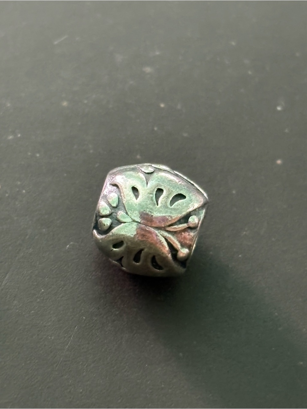 Pandora Silver Floral Charm Bead